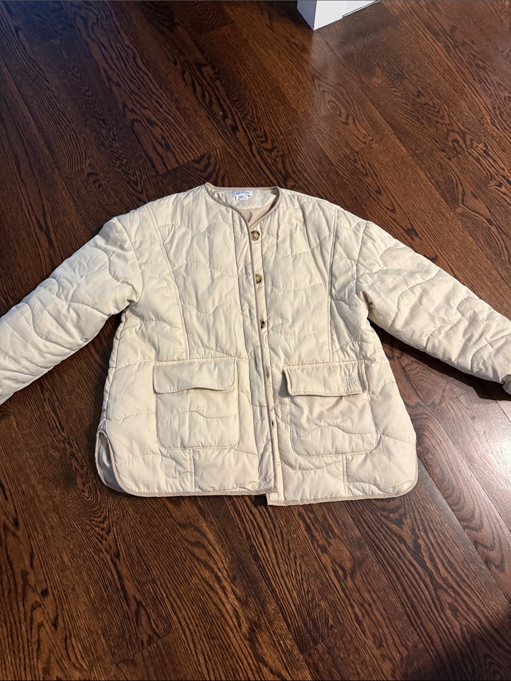 FA Cream Quilted Puffer Jacket